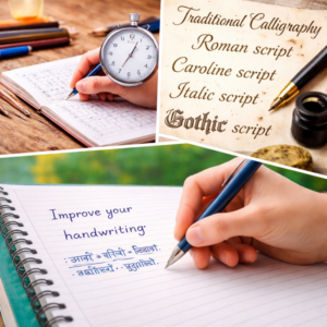 handwriting improvement, calligraphy and speed writing